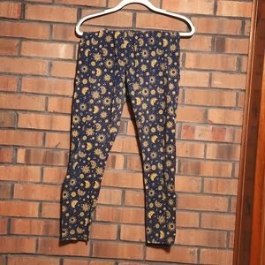 Sun and moon, blue, large, No Boundaries pants